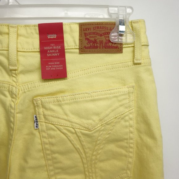 New Levi's 721 High Rise Skinny Ankle Jeans - Picture 7 of 13